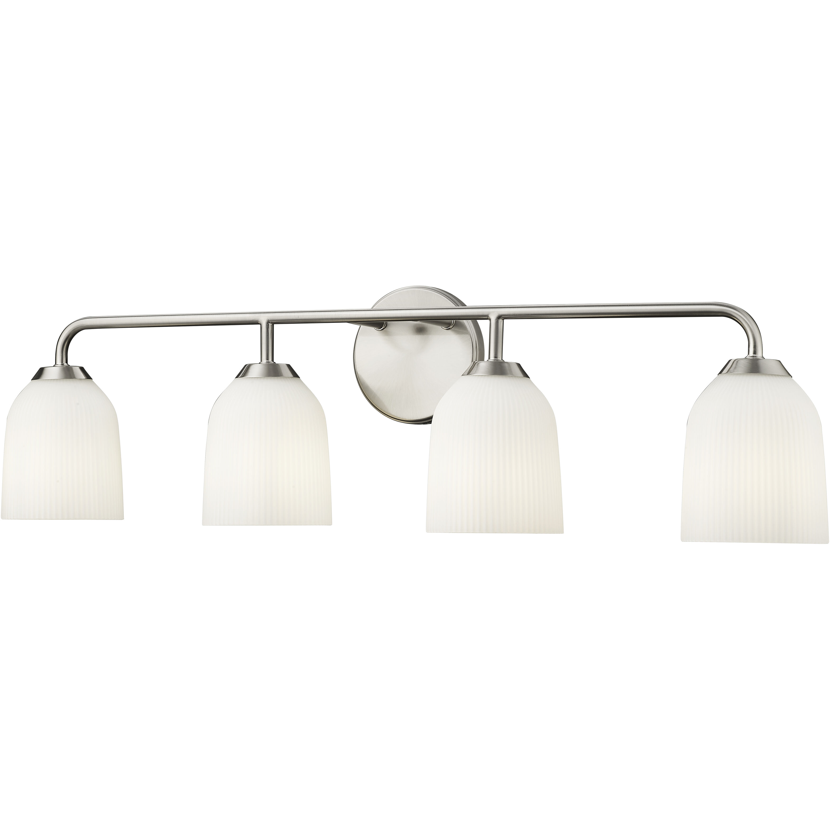 Norah 4 Light 32 inch Brushed Nickel Bathroom Vanity Light Wall Light